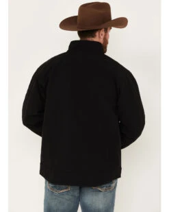 Cinch Men's Solid Logo Sleeve Zip-Front Softshell Jacket  -Ariat Western Outlet Store 2000375173 001 P4