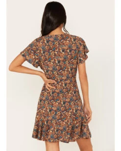 Idyllwind Women's Feeling Good Paisley Print Button-Front Dress -Ariat Western Outlet Store 2000375298 401 P4