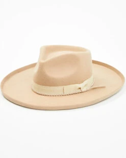 Shyanne Women's Ribbon Wool Felt Fashion Western Hat 