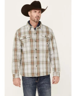 Justin Men's Plaid Print Jackson Shirt Jacket