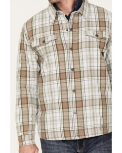 Justin Men's Plaid Print Jackson Shirt Jacket -Ariat Western Outlet Store 2000377204 251 P3