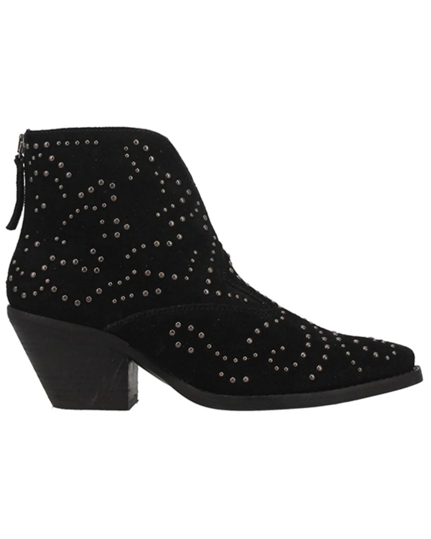 Dingo Women's Denim N Diamonds Studded Western Fashion Booties - Round Toe 2 Dingo Women's Denim N Diamonds Studded Western Fashion Booties - Round Toe - Image 2