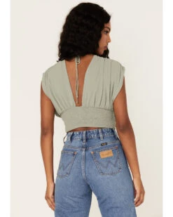 Free People Women's Aria Ruched Corset Crop Top -Ariat Western Outlet Store 2000378055 341 P4