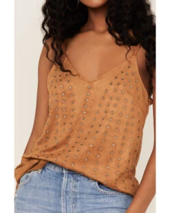 Vocal Women's Studded Faux Suede Cami Top -Ariat Western Outlet Store 2000378508 290 P3