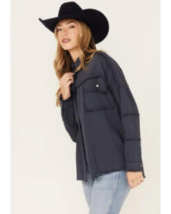 Revel Women's Rock & Roll Embroidered Long Sleeve Shacket  -Ariat Western Outlet Store 2000378790 410 P4