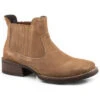 Roper Men's Lucas Romeo Cow Suede Performance Western Ankle Boots - Square Toe 