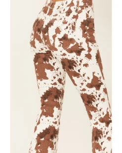 Saints & Hearts Women's High Rise Cow Print Flare Jeans -Ariat Western Outlet Store 2000379203 103 P4