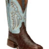 Tony Lama Men's Castillo Exotic Ostrich Western Boots - Broad Square Toe