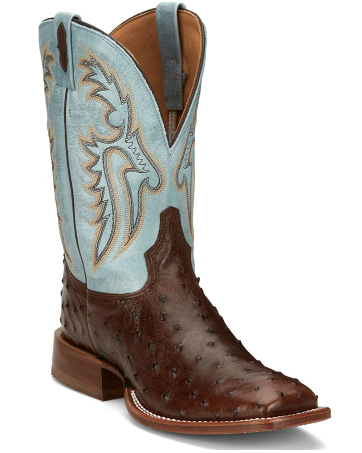 Tony Lama Men's Castillo Exotic Ostrich Western Boots - Broad Square Toe 1 Tony Lama Men's Castillo Exotic Ostrich Western Boots - Broad Square Toe