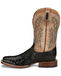 Tony Lama Men's Castillo Full Quill Ostrich Exotic Western Boots - Broad Square Toe -Ariat Western Outlet Store 2000379339 001 P3
