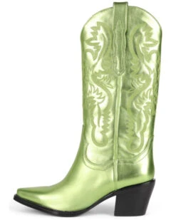Jeffrey Campbell Women's Dagget Metallic Western Boots - Snip Toe  -Ariat Western Outlet Store 2000379411 300 P3