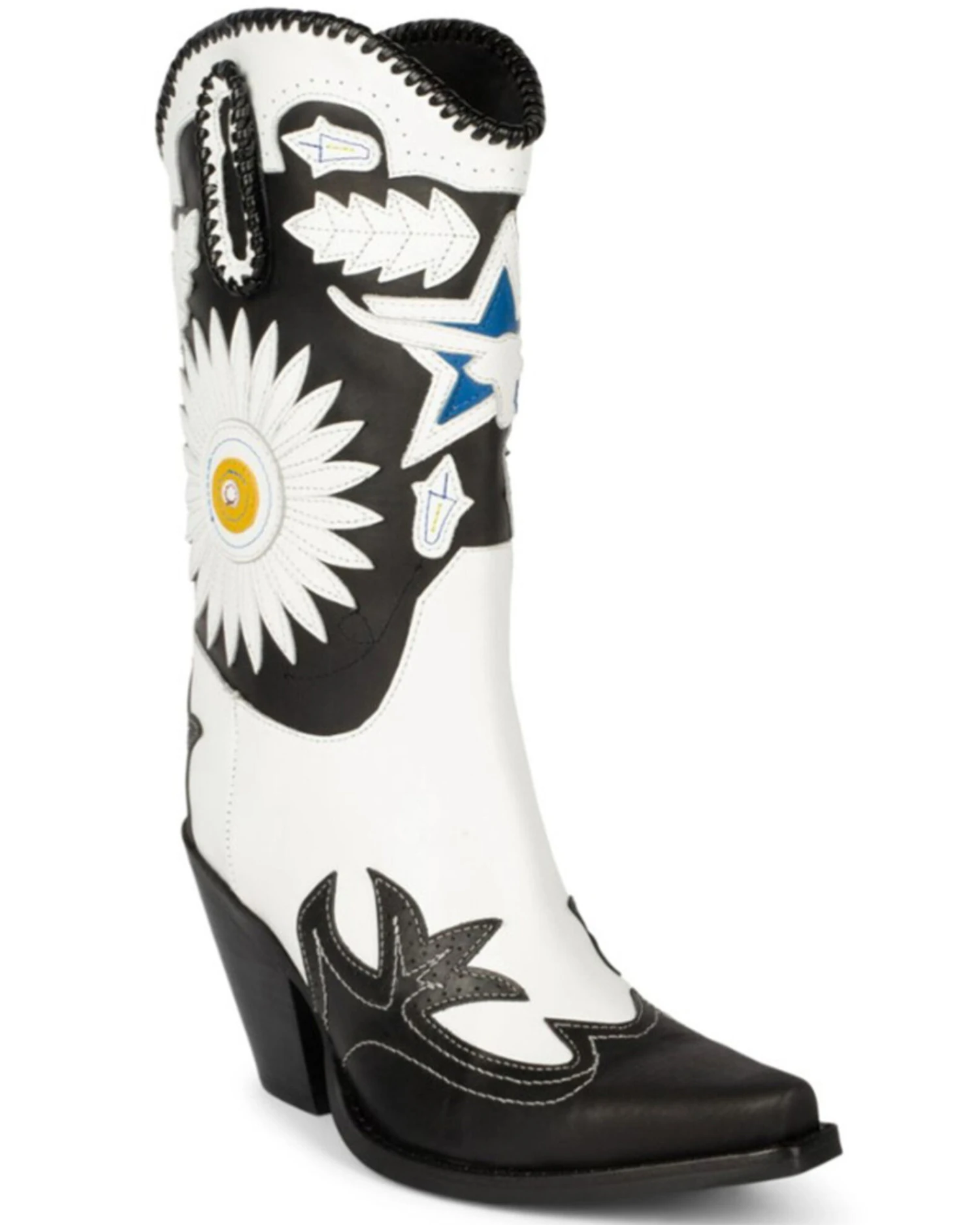 Jeffrey Campbell Women's Texarkana Longhorn Star Inlay Western Boots - Snip Toe 1 Jeffrey Campbell Women's Texarkana Longhorn Star Inlay Western Boots - Snip Toe