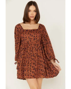 Jen's Pirate Booty Women's Floral Print Wildflower Iza Mini Dress