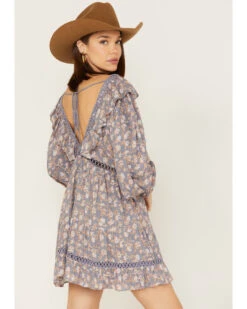 Jen's Pirate Booty Women's Floral Print Long Sleeve Wildflower Lasi Mini Dress -Ariat Western Outlet Store 2000379674 400 P4