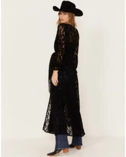 Shyanne Women's Chenille Lace Duster Kimono -Ariat Western Outlet Store 2000380647 001 P4