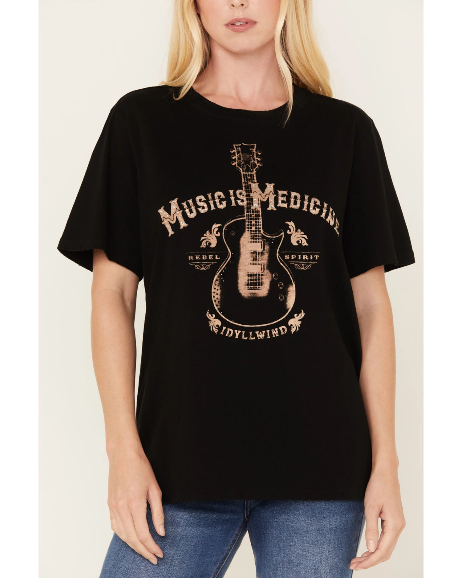 Idyllwind Women's Rollingwood Guitar Graphic Short Sleeve Tee 2 Idyllwind Women's Rollingwood Guitar Graphic Short Sleeve Tee - Image 2