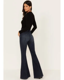 Shyanne Women's Dark Wash High Rise Eden Stretch Flare Jeans 6 Shyanne Women's Dark Wash High Rise Eden Stretch Flare Jeans -Ariat Western Outlet Store 2000381364 416 P3