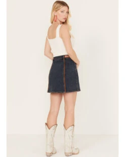 Shyanne Women's Medium Wash Denim Mini Skirt -Ariat Western Outlet Store 2000381368 414 P3