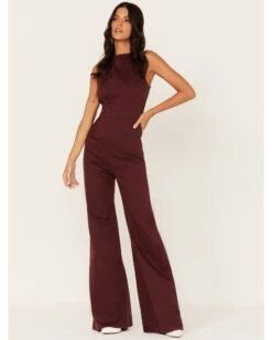Flying Tomato Women's Wide Leg Tank Jumpsuit