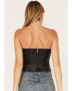Understated Leather Women's Vixen Boned Leather Patched Corset -Ariat Western Outlet Store 2000381557 001 P5