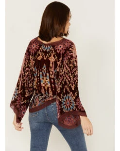 Johnny Was Women's Geo Print Burnout Dazy Kimono -Ariat Western Outlet Store 2000382060 900 P4