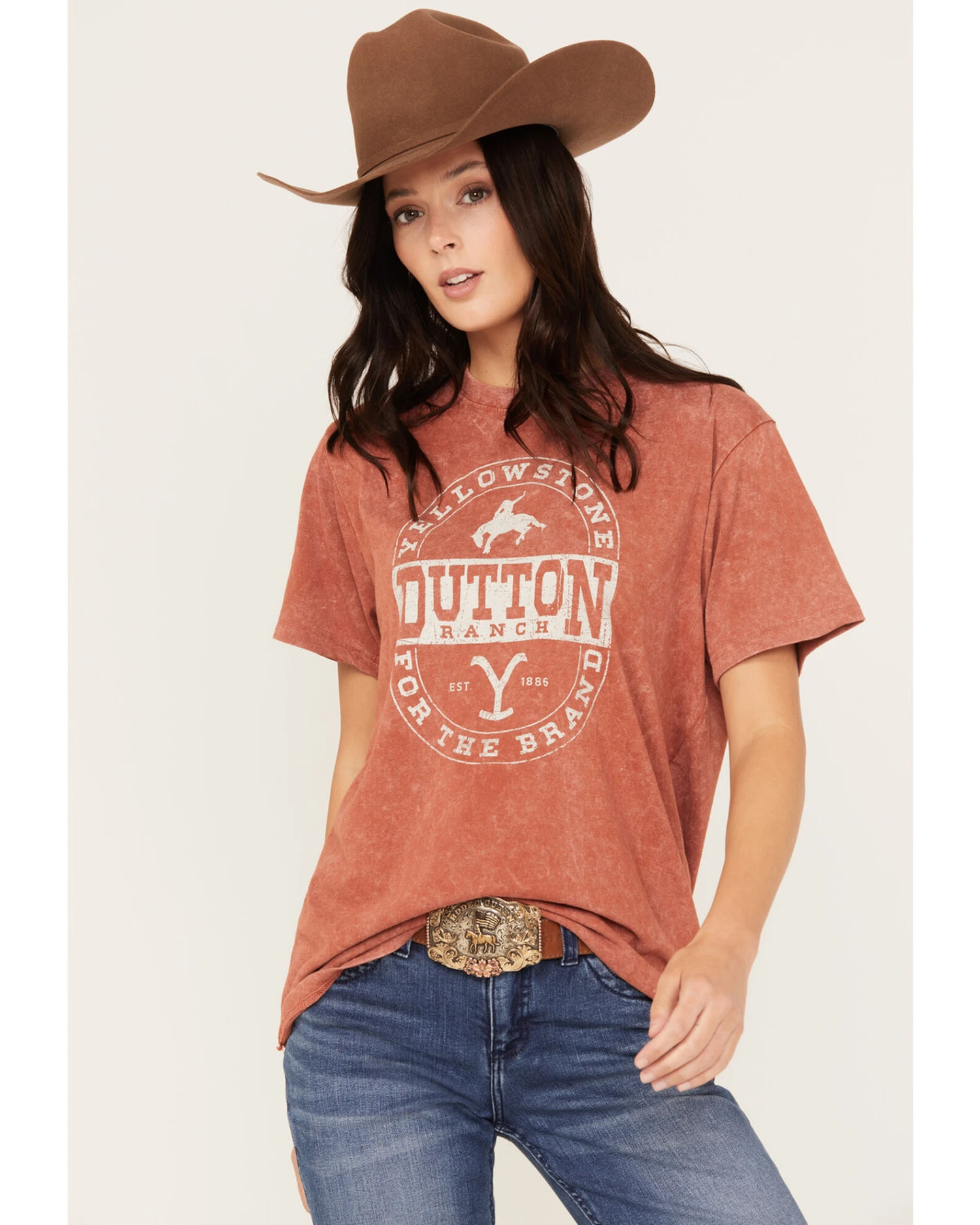 Changes Women's Mineral Wash For The Brand Yellowstone Short Sleeve Graphic Tee 1 Changes Women's Mineral Wash For The Brand Yellowstone Short Sleeve Graphic Tee