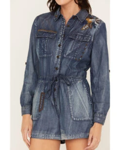 Cleo + Wolf Women's Denim Romper -Ariat Western Outlet Store 2000382962 400 P4