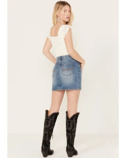 Idyllwind Women's Baryywood High Rise Denim Rhinestone Skirt -Ariat Western Outlet Store 2000383309 414 P3