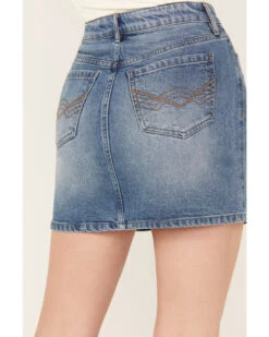 Idyllwind Women's Baryywood High Rise Denim Rhinestone Skirt -Ariat Western Outlet Store 2000383309 414 P4