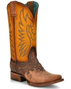 Corral Women's Inlay Western Boots - Square Toe