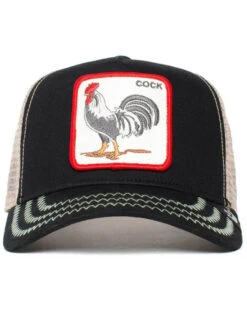 Goorin Bros Men's Black Rooster Patch Ball Cap -Ariat Western Outlet Store 2000384070 001 P3