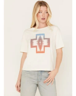 Pendleton Women's Cropped Deschutes Short Sleeve Graphic Tee