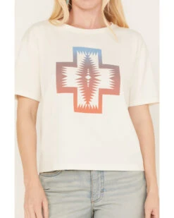 Pendleton Women's Cropped Deschutes Short Sleeve Graphic Tee -Ariat Western Outlet Store 2000384822 110 P3