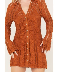 Free People Women's Shayla Lace Mini Dress -Ariat Western Outlet Store 2000385492 800 P3