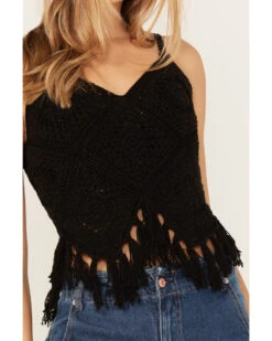 Shyanne Women's Crochet Fringe Tank -Ariat Western Outlet Store 2000386164 001 P3
