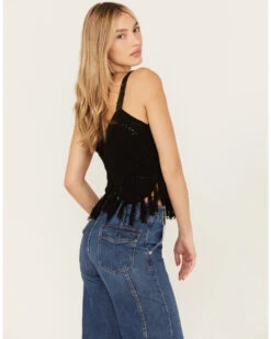 Shyanne Women's Crochet Fringe Tank -Ariat Western Outlet Store 2000386164 001 P4