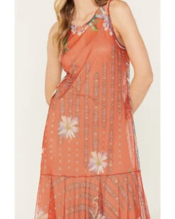 Johnny Was Women's Paisley Print Mesh Slip Dress -Ariat Western Outlet Store 2000386525 900 P3