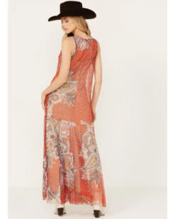 Johnny Was Women's Paisley Print Mesh Slip Dress -Ariat Western Outlet Store 2000386525 900 P4