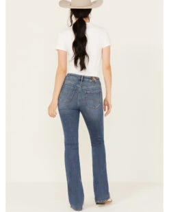 Cleo + Wolf Women's Juniper Medium Wash High Rise Slim Bootcut Jeans -Ariat Western Outlet Store 2000386826 415 P3