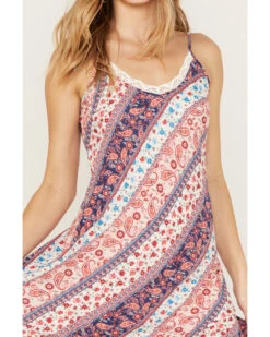 Wild Moss Women's Multi Print Hanky Hem Midi Dress -Ariat Western Outlet Store 2000387400 900 P3