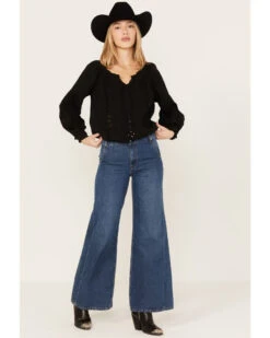 Revel Women's Long Sleeve Peasant Top