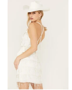Wonderwest Women's Beaded Fringe Dress -Ariat Western Outlet Store 2000389173 100 P4