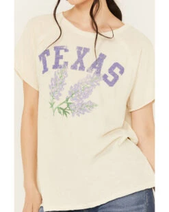 Free People Women's Texas State Flower Short Sleeve Graphic Tee -Ariat Western Outlet Store 2000390359 251 P3