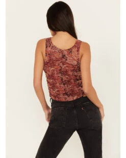 Beyond The Radar Women's Animal Print Mesh Tank -Ariat Western Outlet Store 2000391285 220 P4