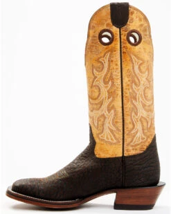 Hondo Boots Men's Bullhide Western Boots - Broad Square Toe -Ariat Western Outlet Store 2000394558 200 P3