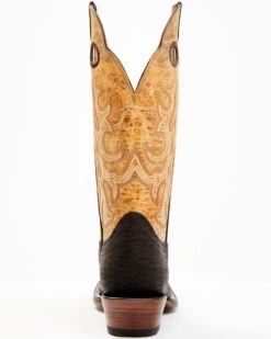 Hondo Boots Men's Bullhide Western Boots - Broad Square Toe -Ariat Western Outlet Store 2000394558 200 P5