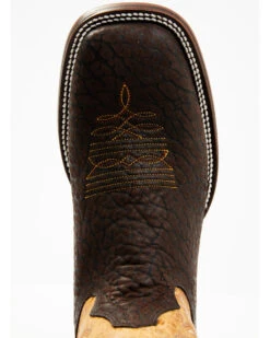 Hondo Boots Men's Bullhide Western Boots - Broad Square Toe -Ariat Western Outlet Store 2000394558 200 P6