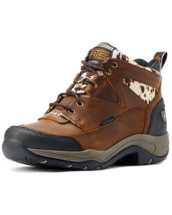 Ariat Western Outlet Store 13 Ariat Women's Cow Print Terrain Waterproof Boots - Round Toe